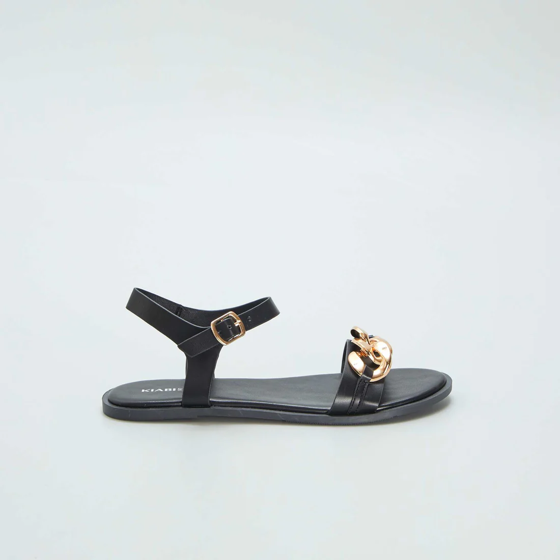  women-chain sandals-black